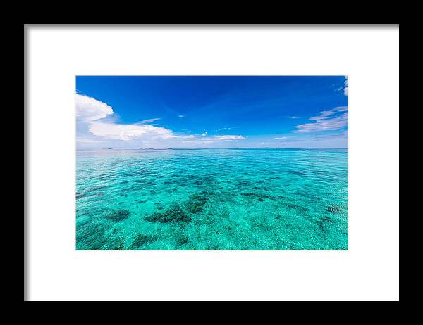 Landscape Framed Print featuring the photograph Relaxing Seascape With Wide Horizon #1 by Levente Bodo