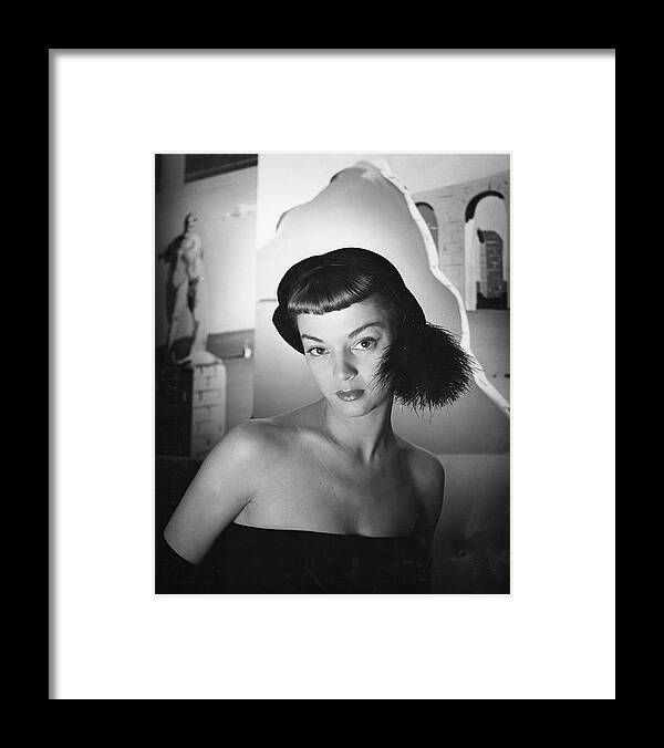 Lifeown Framed Print featuring the photograph Restaurant Fashions #3 by Nina Leen