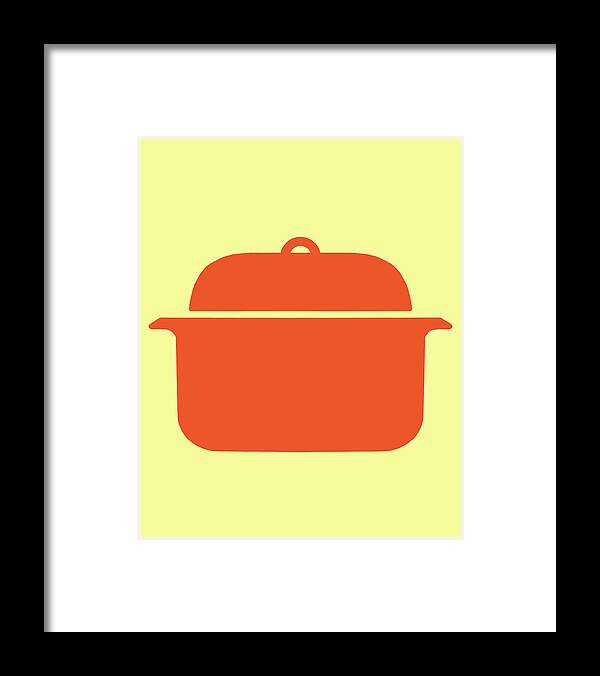 Boil Framed Print featuring the drawing Roasting Pan #1 by CSA Images