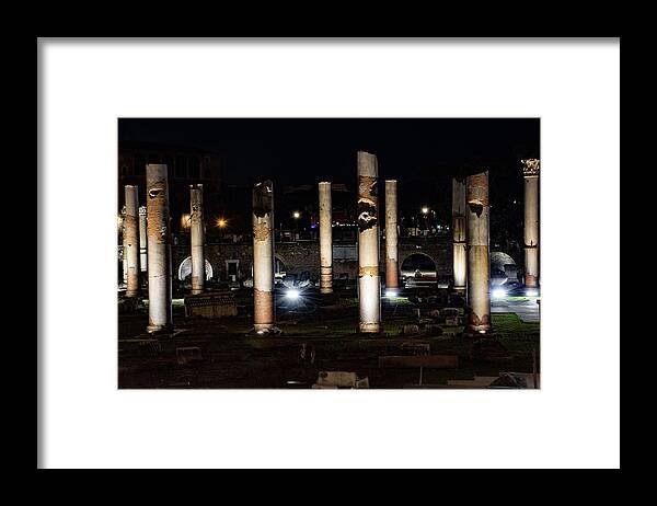 Italy Framed Print featuring the photograph Roma by night #1 by Robert Grac