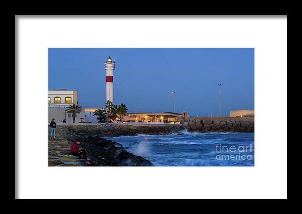 Lighthouse Framed Print featuring the photograph Rota Lighthouse Cadiz Spain #1 by Pablo Avanzini