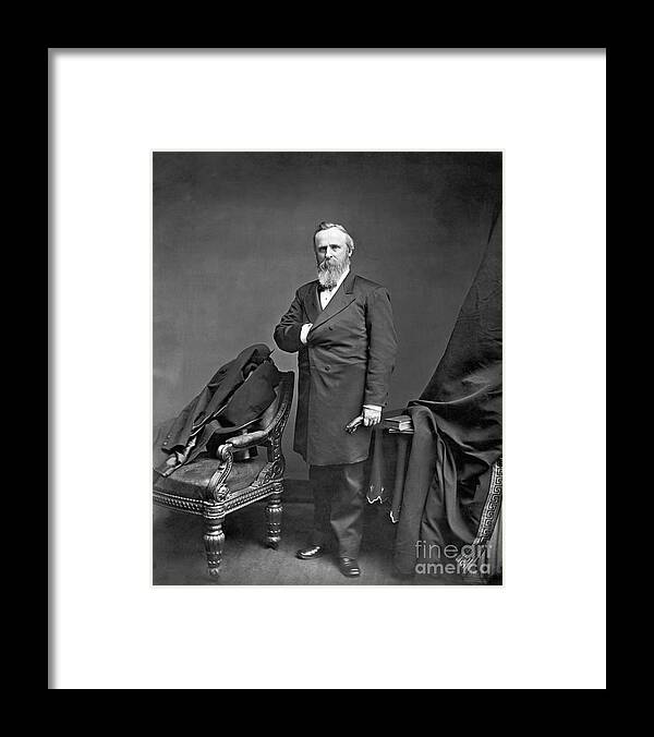 Rutherford B. Hayes Framed Print featuring the photograph Rutherford B. Hayes #1 by Bettmann