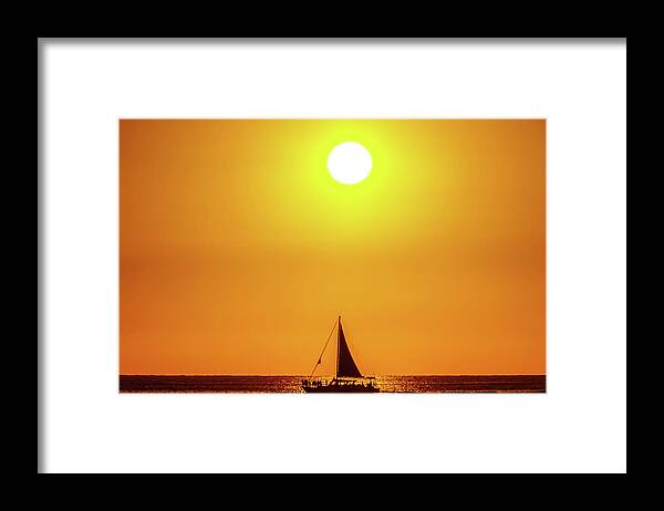 Hawaii Framed Print featuring the photograph Sail Away #1 by John Bauer