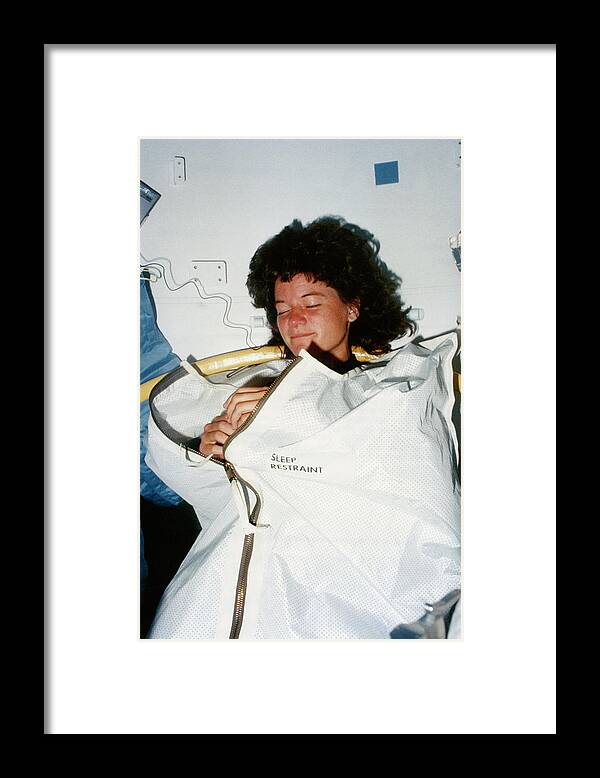People Framed Print featuring the photograph Sally Ride #1 by Space Frontiers