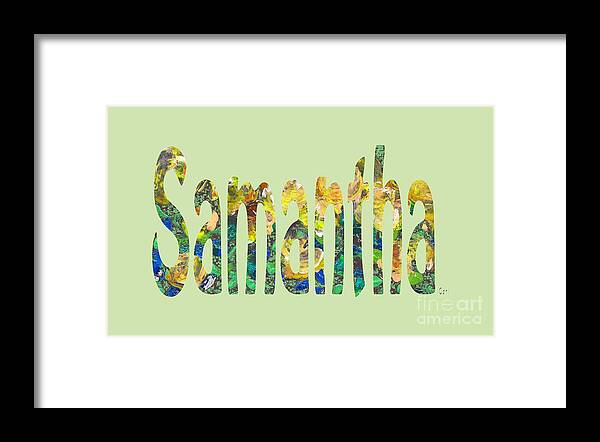 Samantha Framed Print featuring the painting Samantha by Corinne Carroll