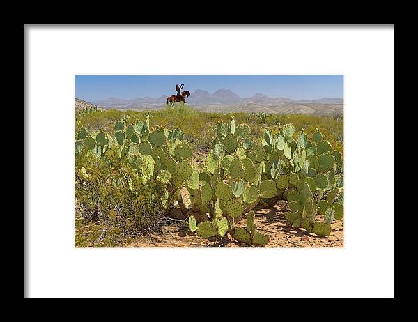 Estock Framed Print featuring the digital art San Carlos Apache Reservation, Arizona #1 by Heeb Photos