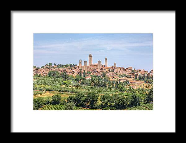San Gimignano Framed Print featuring the photograph San Gimignano - Italy #1 by Joana Kruse