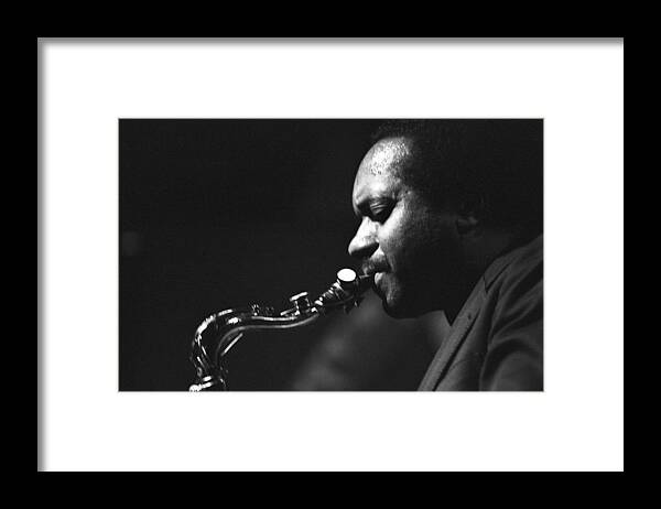 1980-1989 Framed Print featuring the photograph Saxophonist Eddie Harris Performing #1 by Tom Copi