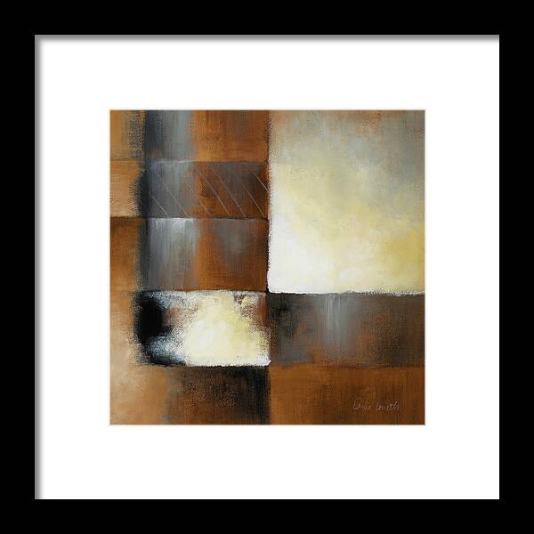 Abstract Framed Print featuring the painting Seven Thirty Five Am I #1 by Lanie Loreth