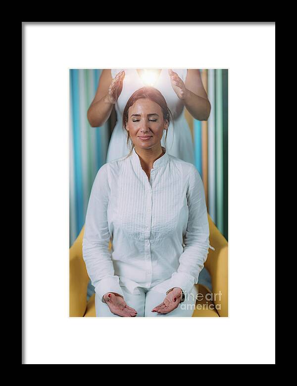 Shamballa Framed Print featuring the photograph Shamballa Meditation #1 by Microgen Images/science Photo Library