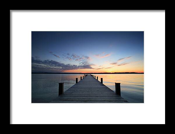 Water's Edge Framed Print featuring the photograph Silent Place by Avtg
