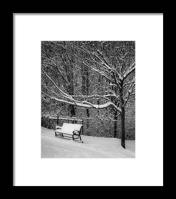 Snow Framed Print featuring the photograph Snow Day #1 by Lora J Wilson