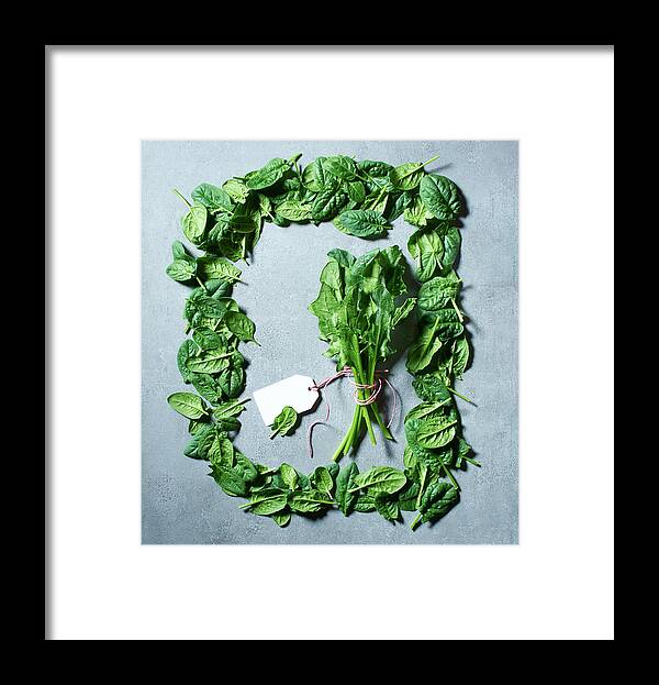 Ip_12575375 Framed Print featuring the photograph Spinach #1 by Magdalena & Krzysztof Duklas