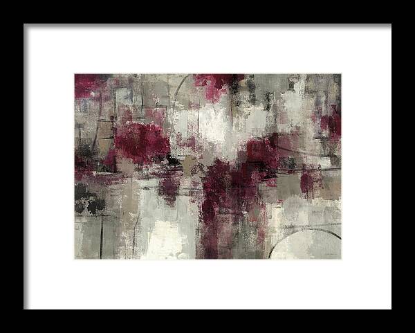 Abstract Framed Print featuring the painting Stone Gardens #1 by Silvia Vassileva