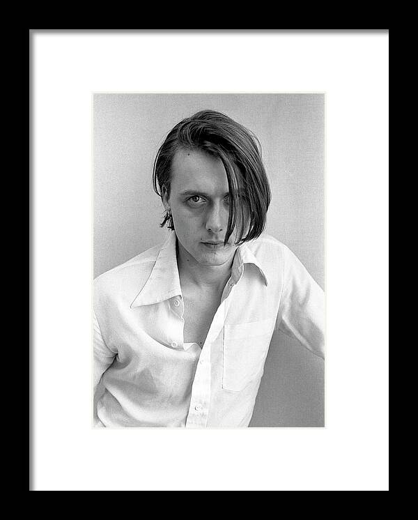 Singer Framed Print featuring the photograph Suede Singer Brett Anderson London Nme by Martyn Goodacre