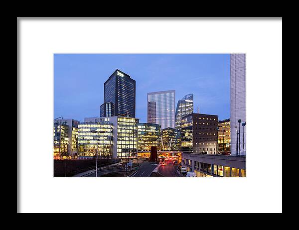 Ile-de-france Framed Print featuring the photograph The La Defense Business District Of #1 by Julian Elliott Photography