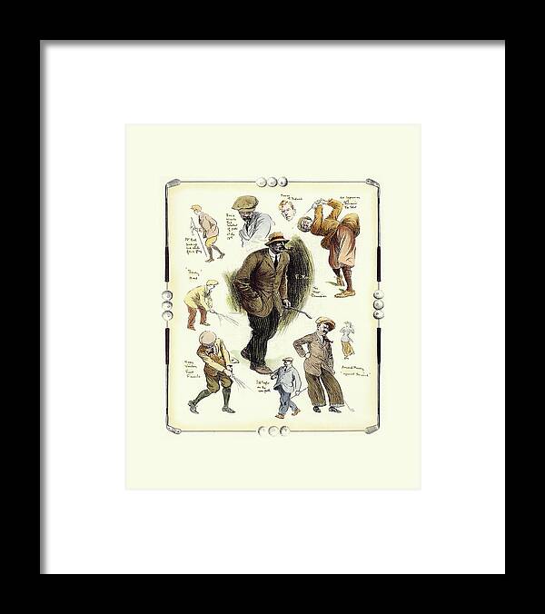 Entertainment & Leisure Framed Print featuring the painting The Open Championship At Muirfield #1 by Frank Reynolds