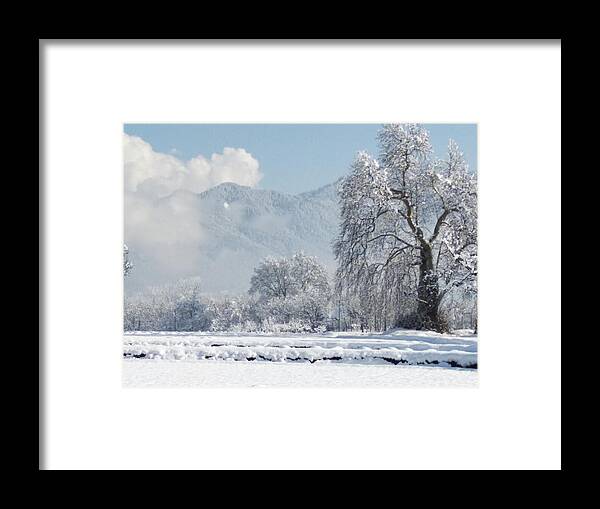  Framed Print featuring the photograph The Snow Story by Jacob