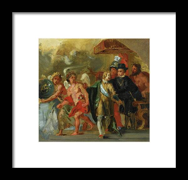 Eugene Delacroix Framed Print featuring the painting The Stage Of Archduchess Isabella by Eugene Delacroix