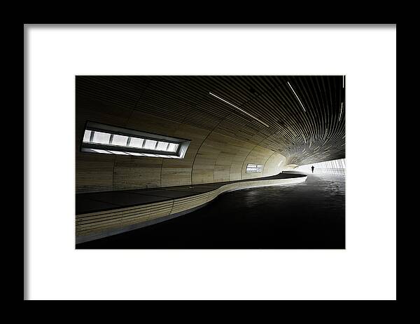 Perspective Framed Print featuring the photograph The Wave #1 by Fotomarion