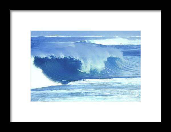 Ocean Waves Framed Print featuring the photograph The Wave #1 by Scott Cameron