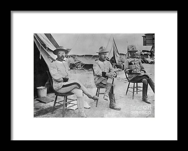 People Framed Print featuring the photograph Theodore Roosevelt #1 by Bettmann