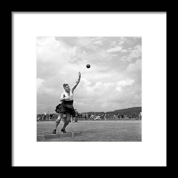 Event Framed Print featuring the photograph Throwing Weight #1 by Chris Ware