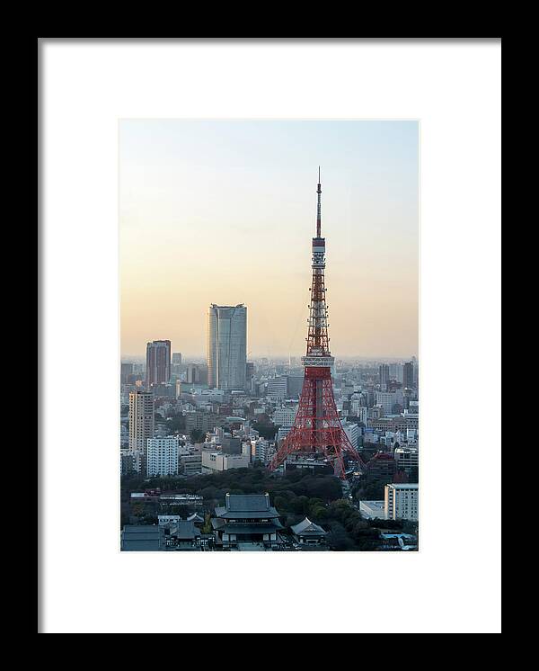 Tokyo Tower Framed Print featuring the photograph Tokyo Tower #1 by I Love Photo And Apple.