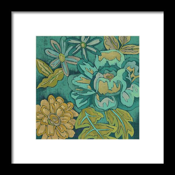 Public Limited Edition Framed Print featuring the painting Trousseau Chintz Iv #1 by Chariklia Zarris
