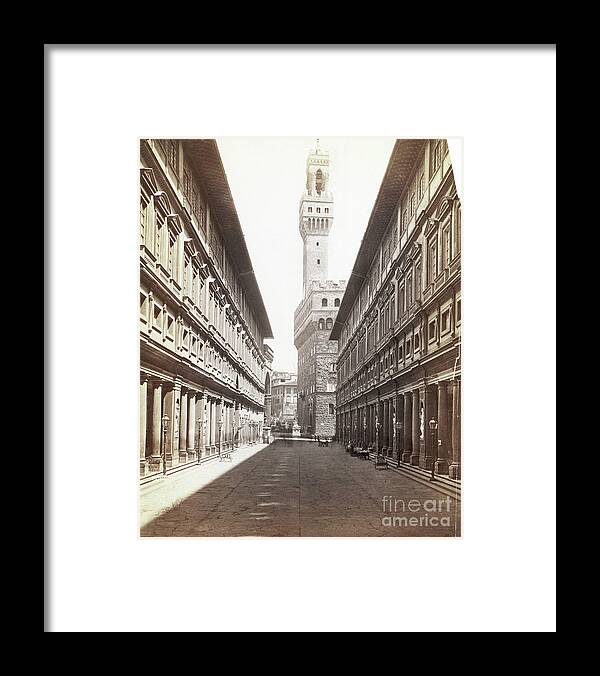 Built Structure Framed Print featuring the photograph Uffizi Palace And Palazzo Vecchio by Bettmann