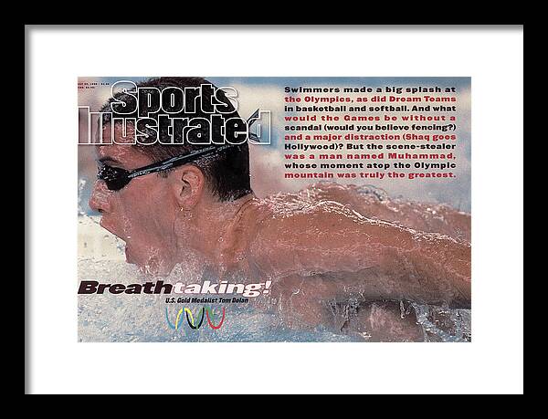 Atlanta Framed Print featuring the photograph Usa Tom Dolan, 1996 Summer Olympics Sports Illustrated Cover #1 by Sports Illustrated