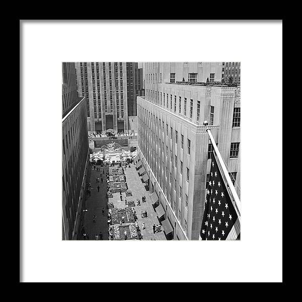 East Framed Print featuring the photograph View Toward Prometheus In Rockefeller #1 by Rae Russel