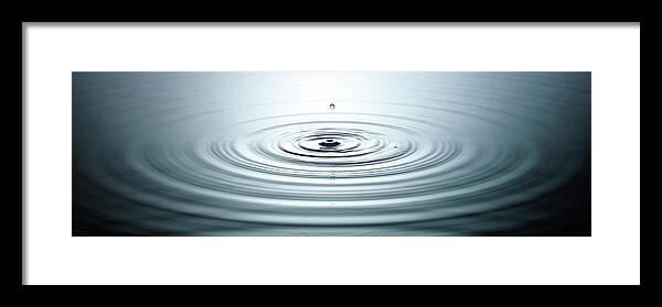 Tranquility Framed Print featuring the photograph Water Ripple #1 by Lumina Imaging