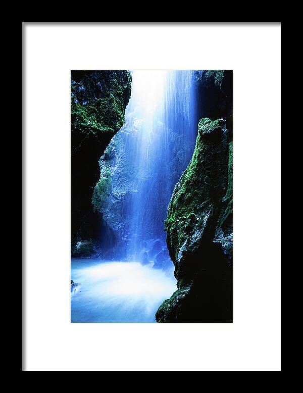 Purified Water Framed Print featuring the photograph Waterfall #1 by Massimo Merlini