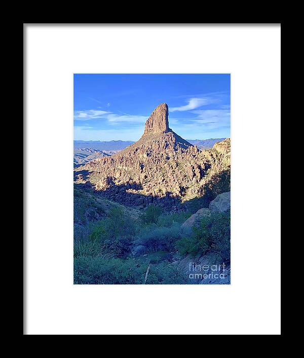 Photography Framed Print featuring the photograph Weavers Needle #1 by Sean Griffin