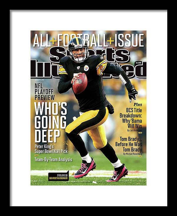 Magazine Cover Framed Print featuring the photograph Whos Going Deep 2012 Nfl Playoff Preview Issue Sports Illustrated Cover by Sports Illustrated