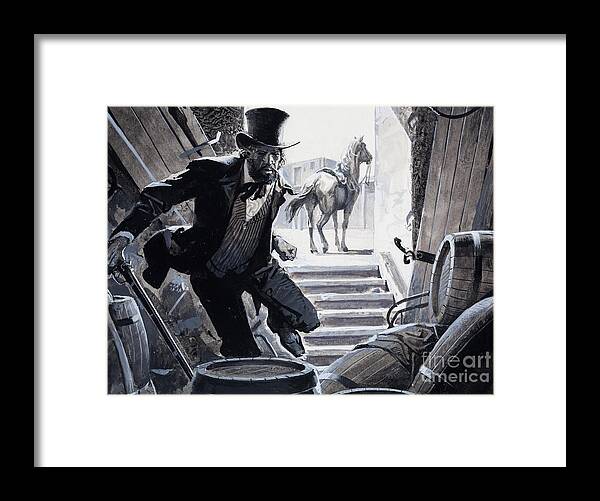 William Wells Bent Framed Print featuring the painting William Bent by Severino Baraldi