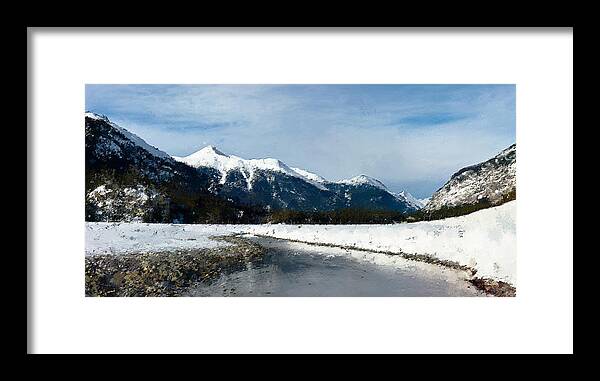 Park Framed Print featuring the photograph Winter Creek #1 by Alexander Fedin