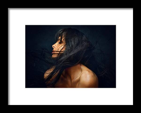 Wind Framed Print featuring the photograph Yanika #1 by Zachar Rise