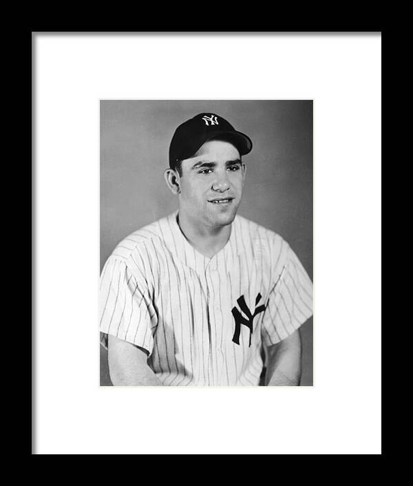 People Framed Print featuring the photograph Yogi Berra by Hulton Archive