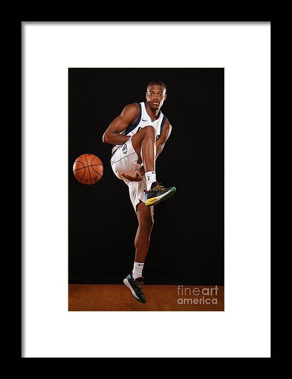 Nba Pro Basketball Framed Print featuring the photograph 2017 Nba Rookie Photo Shoot by Brian Babineau