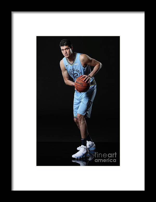Media Day Framed Print featuring the photograph 2018-19 Memphis Grizzlies Media Day by Joe Murphy