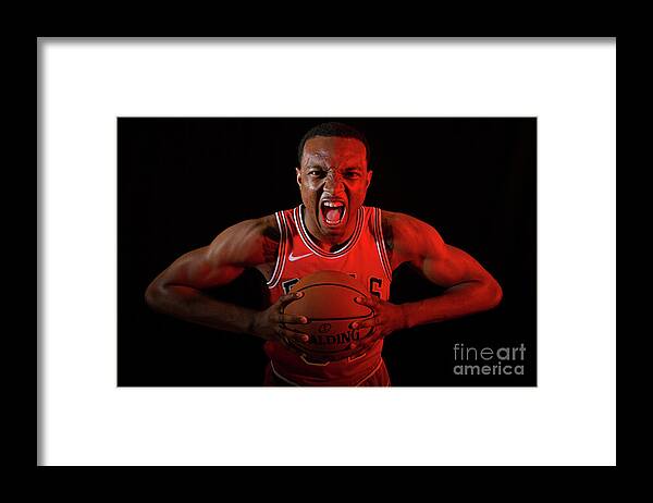Wendell Carter Jr Framed Print featuring the photograph 2018 Nba Rookie Photo Shoot #10 by Brian Babineau