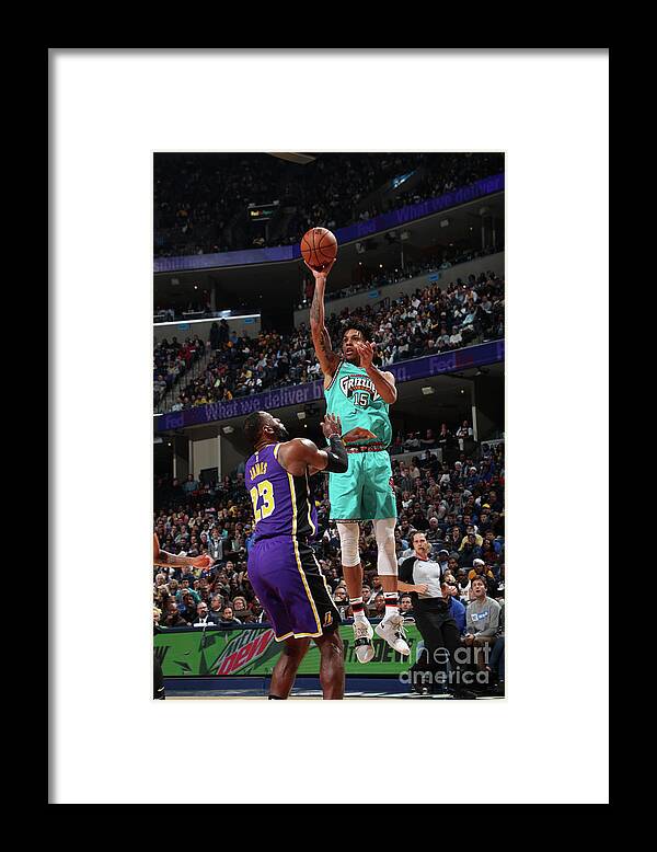 Brandon Clarke Framed Print featuring the photograph Los Angeles Lakers V Memphis Grizzlies by Joe Murphy