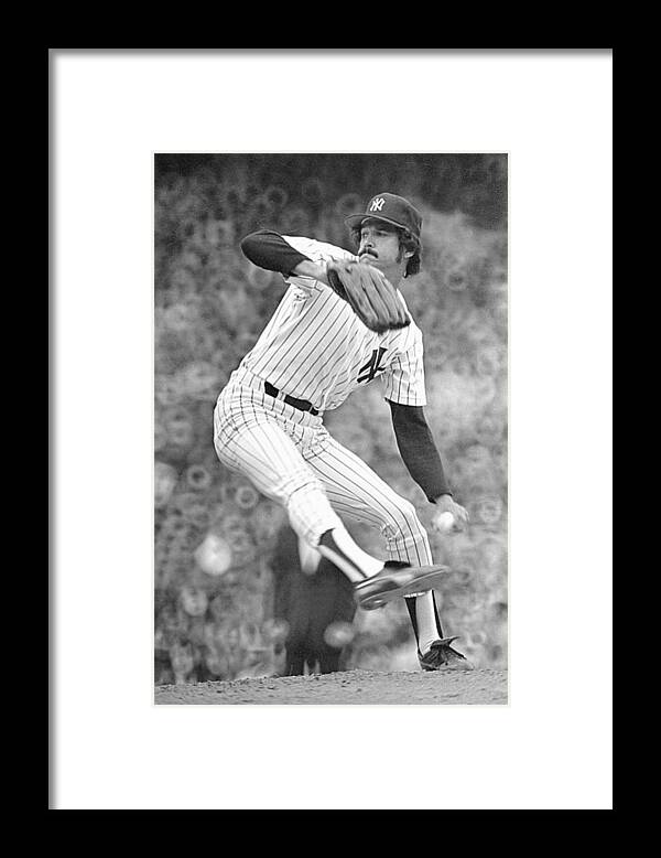 American League Baseball Framed Print featuring the photograph New York Yankees by Ronald C. Modra/sports Imagery