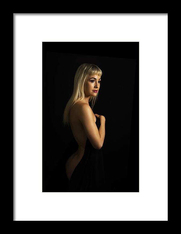 #nudepaintandsip Framed Print featuring the photograph Untitled #103 by Hardik Pandya
