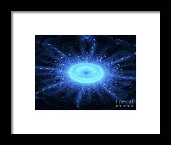 Stargate Framed Print featuring the photograph Abstract Fractal Illustration #105 by Sakkmesterke/science Photo Library
