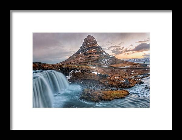 Kirkjufell Framed Print featuring the photograph Kirkjufell - Iceland #11 by Joana Kruse