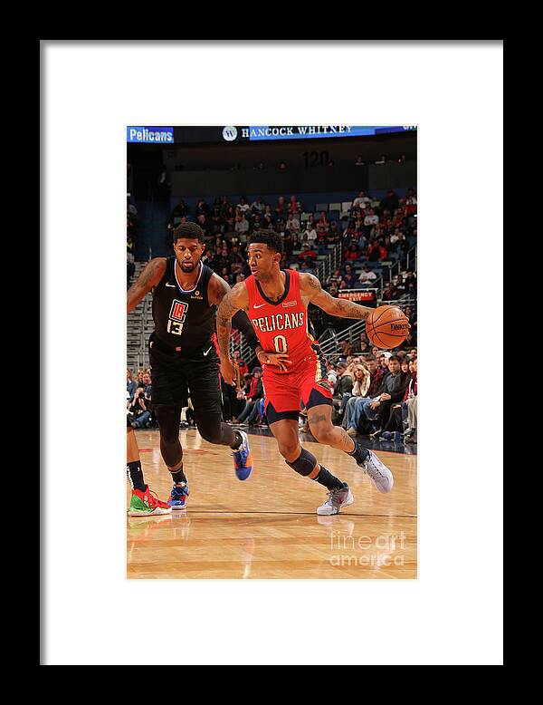 Nickeil Alexander-walker Framed Print featuring the photograph La Clippers V New Orleans Pelicans by Layne Murdoch Jr.