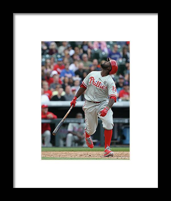 Tony Gwynn Jr. Framed Print featuring the photograph Philadelphia Phillies V Colorado Rockies #11 by Doug Pensinger